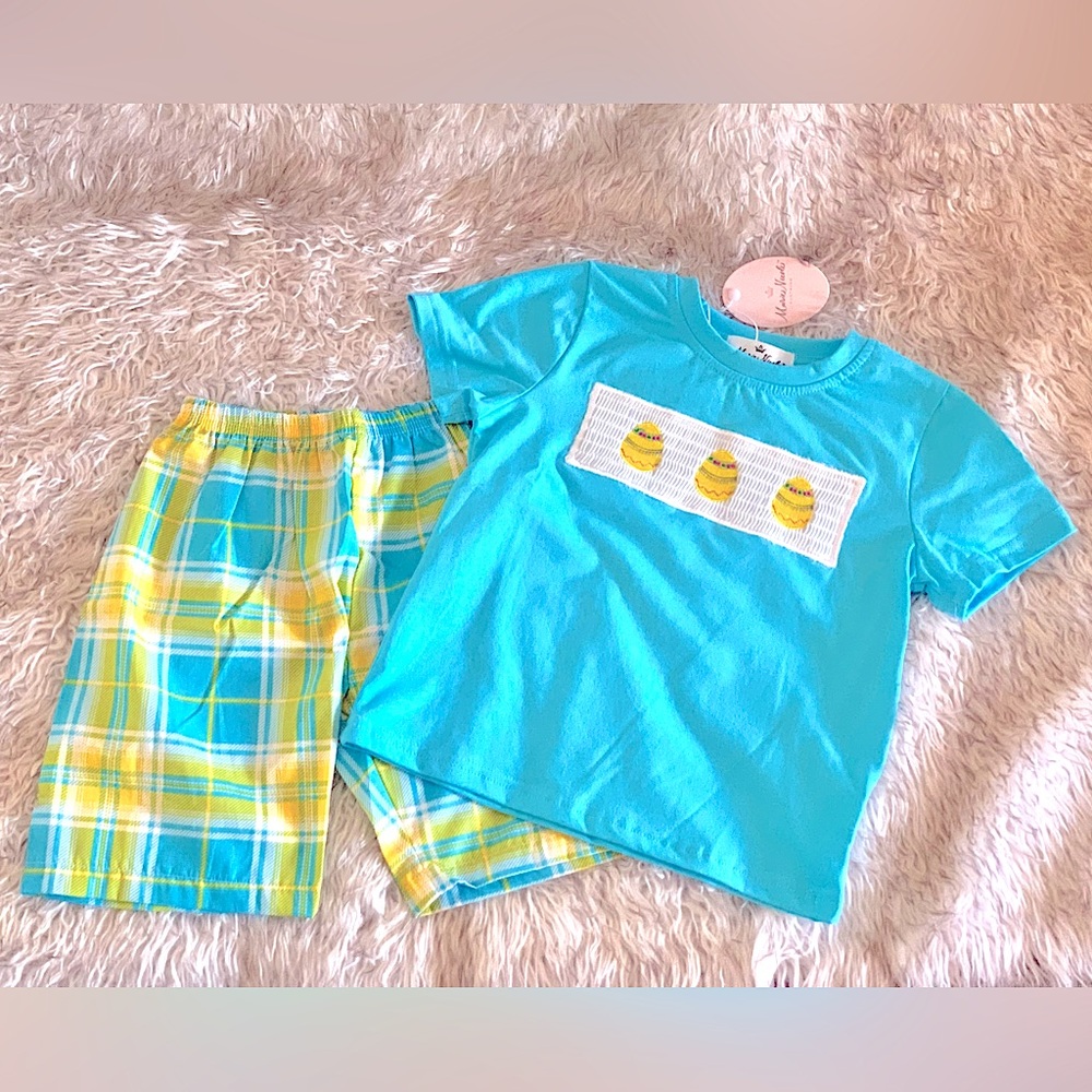 Little Boys Smocked Easter Set